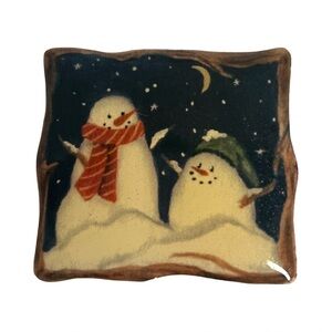 Festive Snowman Holiday Brooch